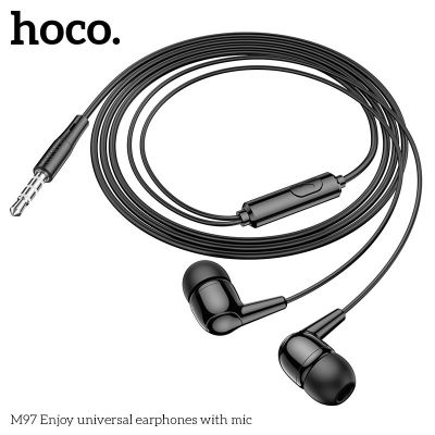 (có VAT) Tai nghe có dây Hoco M97 có mic đàm thoại | Âm thanh cực chuẩn | Jack cắm 3.5mm tương thích mọi thiết bị | Giá tốt |Tai Nghe Hóc Môn