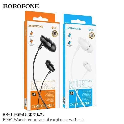 Tai nghe dây Borofone BM61 có Mic jack cắm 3.5mm - CHÍNH HÃNG