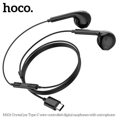 Tai nghe dây Hoco M101 Crystal joy Type-C