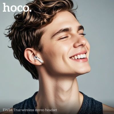Tai Nghe Nhét Tai Không Dây V5.4 Hoco EW84 | Pin 6 Giờ Nghe Liên Tục | Tương Thích Nhiều Thiết Bị | Âm Thanh Êm Ái Giảm Tiếng Ồn | Chính Hãng | Vi Tính Hóc Môn