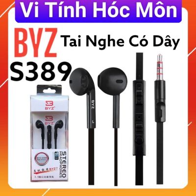 Tai nghe nhét tai stereo BYZ S389 3.5mm chất lượng dây dẹp