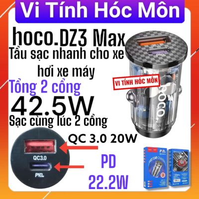 Tẩu Sạc Hoco DZ3 Max 42.2w vi tính hóc môn