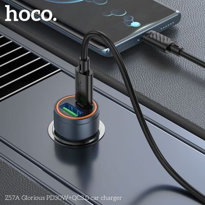 (có VAT) Tẩu Sạc Ô Tô Hoco Z57A 30W | Sạc Nhanh Cao Cấp | Hỗ Trợ PD QC | Phụ Kiện Xe Hơi | Chính Hãng Hoco | An Toàn | Bền Bỉ | Dùng Cho Ô Tô | Điện Thoại | Tablet | Giá Tốt | Vi Tính Hóc Môn | HOCO Hóc Môn