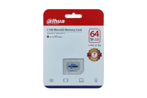 ( có VAT) Thẻ Nhớ Micro SD 64GB Dahua DHI-TF-C100 | Thẻ Nhớ Dahua 64GB V30 Chính Hãng | Chuyên Dụng Camera | Tốc Độ Cao | Bền Bỉ | Giá Tốt | Bảo Hành Chuẩn | Mua Ngay | Uy Tín | Giao Nhanh | Thẻ Nhớ Hóc Môn