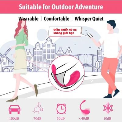 Trứng Rung Chữ U Điều Khiển Bằng App LoveSpouse | Kết Nối Không Dây | An Toàn Kín Đáo | Đa Chế Độ Rung | Pin Sạc USB | Đồ Chơi Người Lớn Cao Cấp | Vi Tính Hóc Môn | Trứng Rung Kết Nối Điện Thoại | Trứng Rung Kích Thích Điểm G