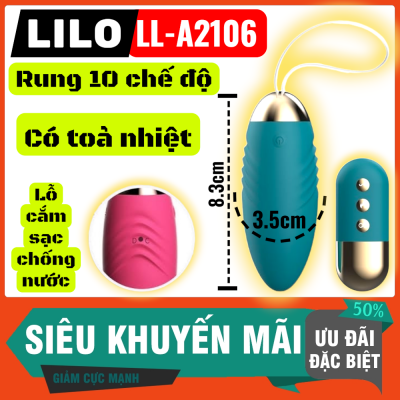 Trứng rung Lilo cao cấp | Điều khiển từ xa 10 chế độ | Tỏa nhiệt 42 độ | Sạc điện nhanh | Đồ chơi tình yêu chính hãng | Rung siêu mạnh | Chống nước IPX7 | Thiết kế mềm mại | Kín đáo – an toàn | Bền bỉ cao cấp | Giao hàng nhanh | Vi Tính Hóc Môn