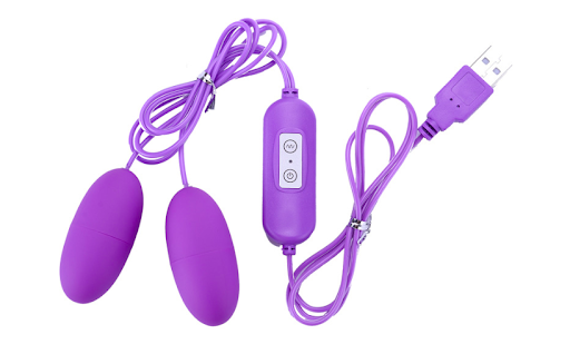 Trứng rung tình yêu cắm sạc USB 2 đầu cực tê tái