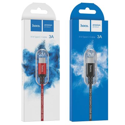 (USB -TYPE C) Cáp sạc nhanh 3A dài 2 mét Hoco X14 chính hãng Hóc Môn | Cáp Sạc Nhanh Hoco X14 | Dây Sạc 3A 2m Type-C | Phụ Kiện Điện Thoại | Shop Uy Tín | Giá Rẻ | Vi Tính Hóc Môn