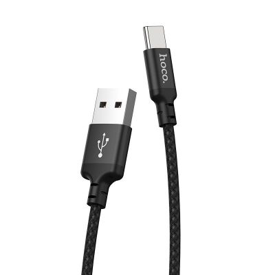 (TYPE C) Cáp sạc nhanh 3A hoco x14 dây dù dài 1m