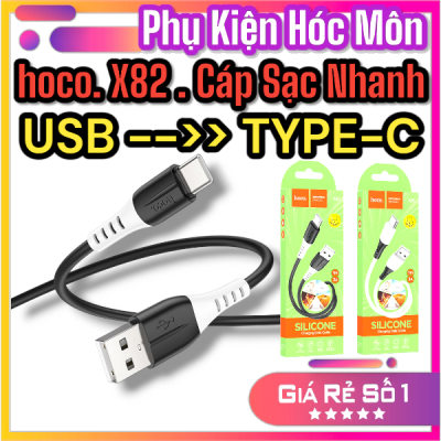 Dây sạc nhanh HOCO X82 type-c 1m bọc silicone dẻo | Sạc nhanh HOCO X82 3.0A dành cho Android | Cáp sạc HOCO X82 chính hãng bền đẹp | Mua dây sạc HOCO X82 giá rẻ | Phụ kiện HOCO X82 an toàn | Vi Tính Hóc Môn