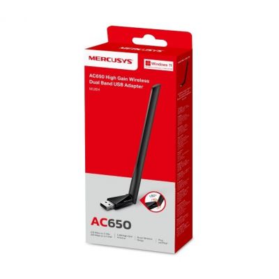 USB Wifi AC650 Mercusys MU6H Thu Wifi Cho Máy Tính Laptop Băng Tần Kép 2.4GHz 5GHz | USB Wifi Mercusys Chính Hãng | Card Wifi USB AC650 | Bộ Thu Wifi Laptop | USB Wifi Tốc Độ Cao | Adapter Wifi Máy Tính | USB Thu Sóng Wifi Mạnh | Wifi USB Có Ăng Ten | Thi