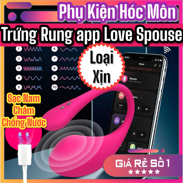 Trứng Rung IRIS Cao Cấp Điều Khiển Từ Xa Qua APP | 9 Chế Độ Rung Chấn Động Mạnh | Trứng Rung Chữ U Xịn Bluetooth | Sạc Nam Châm | Vibrator Egg – Love Egg – Remote Vibrating Egg – App-Controlled Vibrating Egg – Wireless Vibrating Egg | Vi Tính Hóc Môn