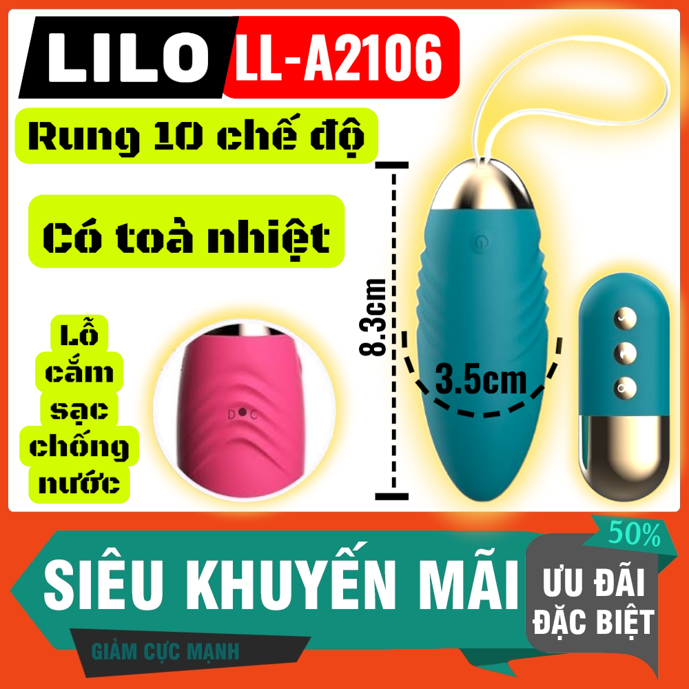 Trứng rung Lilo cao cấp | Điều khiển từ xa 10 chế độ | Tỏa nhiệt 42 độ | Sạc điện nhanh | Đồ chơi tình yêu chính hãng | Rung siêu mạnh | Chống nước IPX7 | Thiết kế mềm mại | Kín đáo – an toàn | Bền bỉ cao cấp | Giao hàng nhanh | Vi Tính Hóc Môn