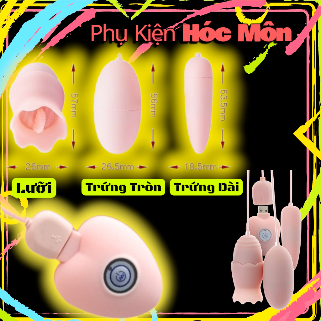 Trứng rung tình yêu hoa lưỡi 3in1 | Double Jump for Egg Charging Mute Vibration Massager Frequency Conversion Vibrators