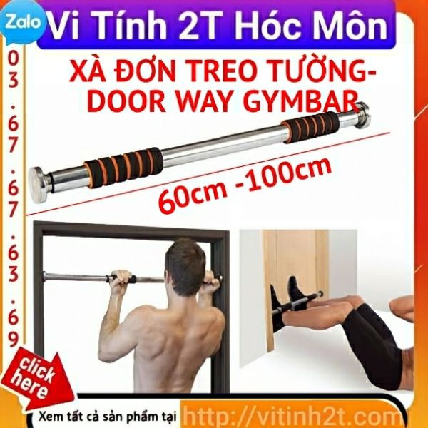 Xà đơn gắn cửa treo tường thông minh 60cm 100cm xà đơn